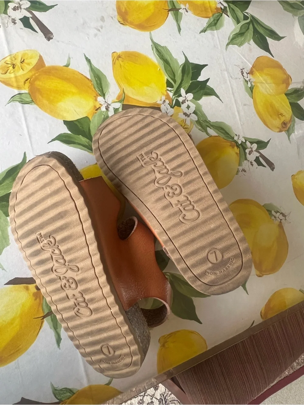 Cat & Jack Brown Double-Buckle Kids Sandals